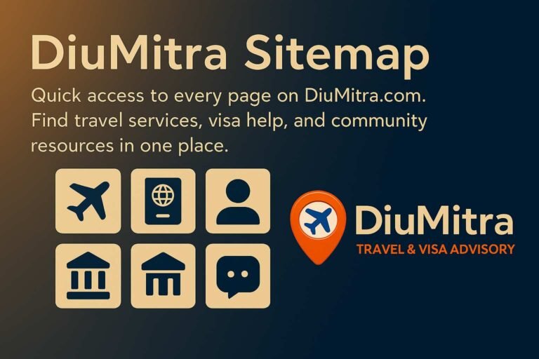 Sitemap | DiuMitra – Travel & Visa Advisory