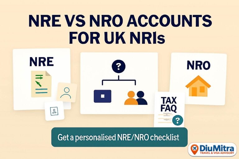 NRE vs NRO Accounts for UK NRIs: Which One Do You Need? (Docs, Tax, Transfers)