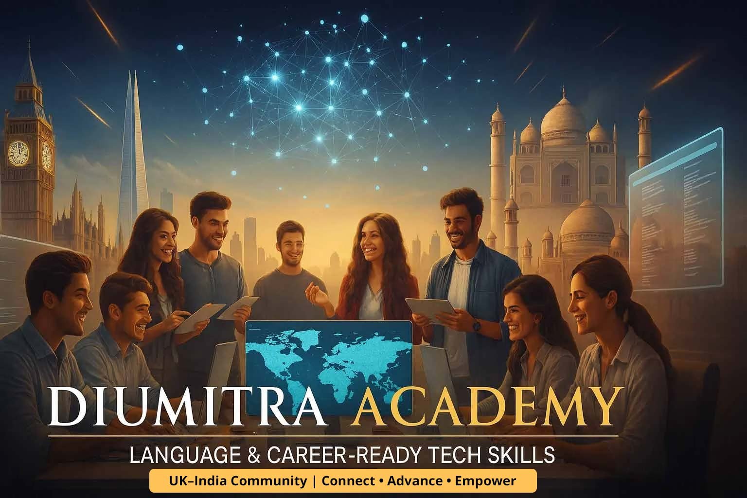 DiuMitra Academy offering language and career-ready tech skills for the UK–India community